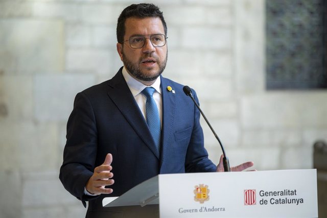 El president de la Generalitat, Pere Aragonès