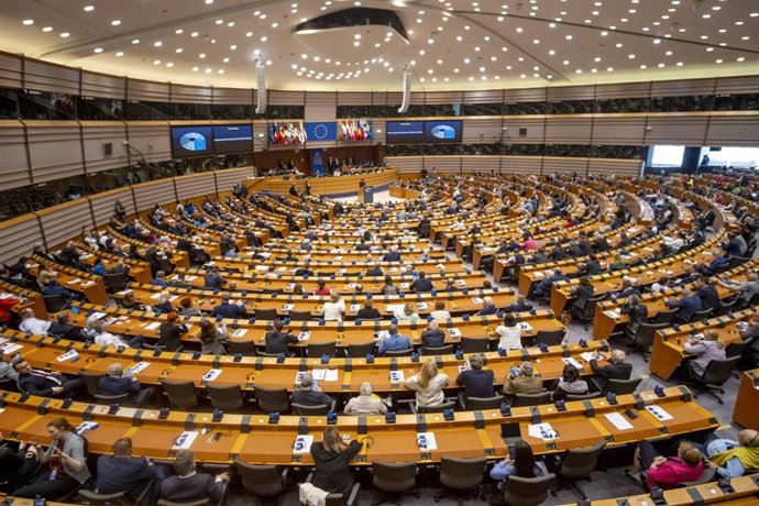 Archivo - Illustration picture shows a plenary session of the European Parliament, in Brussels, Wednesday 31 May 2023.