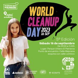 Cartel del 'World Cleanup Day', Día Mundial de la Limpieza.