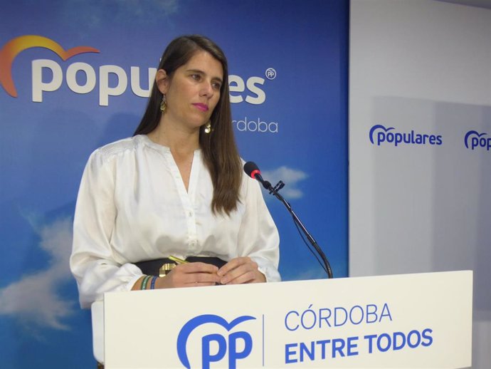 Archivo - La secretaria general del PP de Córdoba, Araceli Cabello.