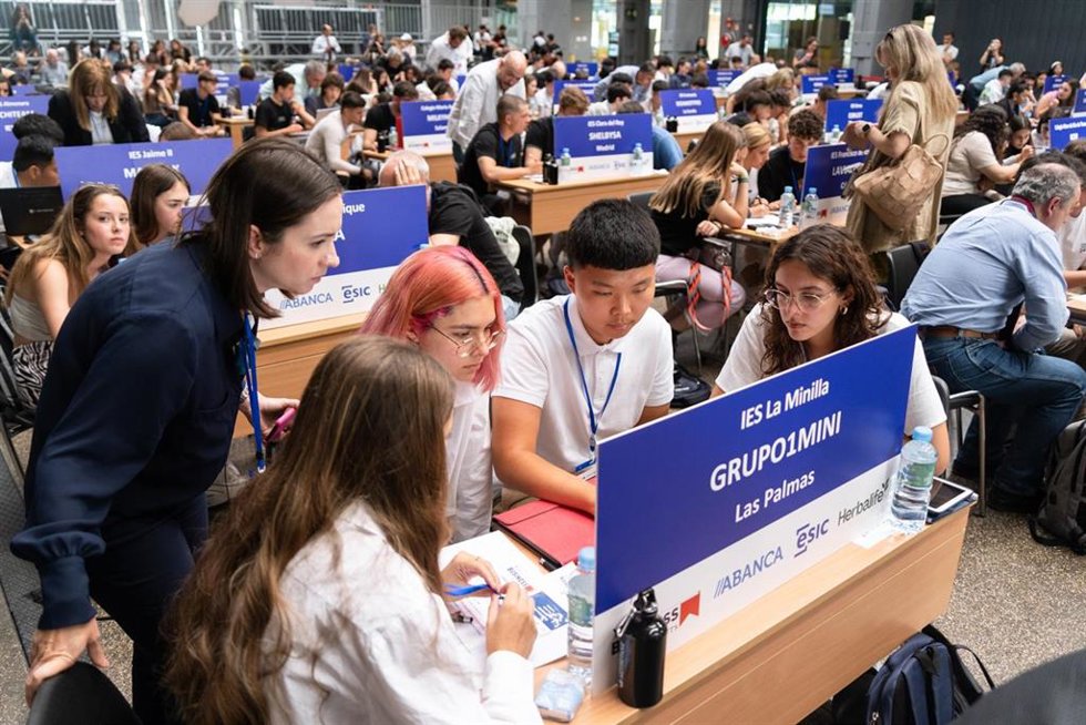 Estudiantes durante la final de la edición del año pasado.