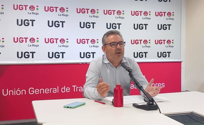 El secretario general de UGT La Rioja, Jesús Izquierdo