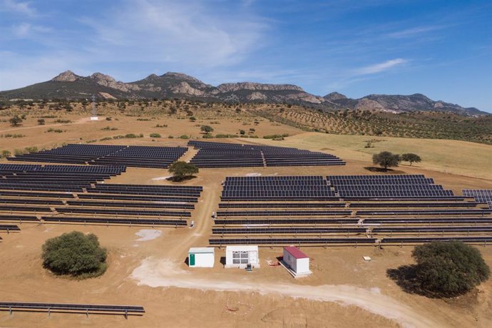 Planta fotovoltaica en Hornachos.