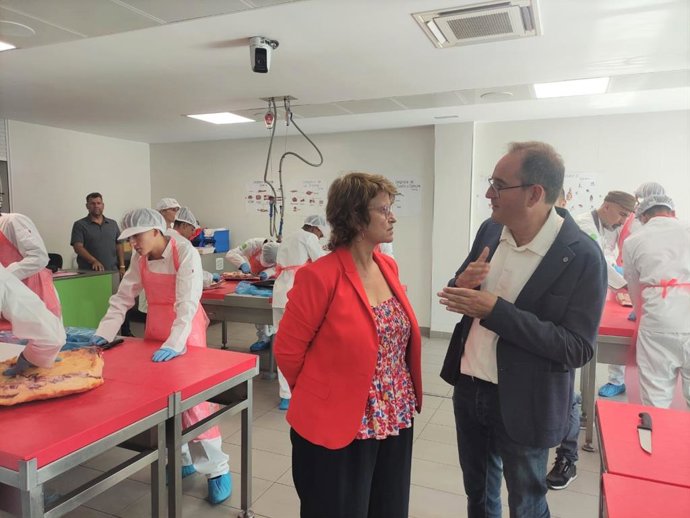 La consellera de Educación, Anna Simó, visita el Institut dels Aliments de Barcelona por el inicio del curso escolar 2023-2024 de las enseñanzas postobligatorias en Catalunya
