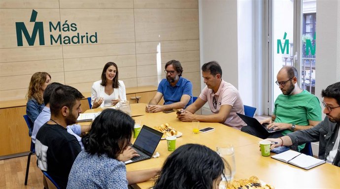 Archivo - La portavoz de Más Madrid en el Ayuntamiento y jefa de la oposición, Rita Maestre, en un desayuno con la prensa