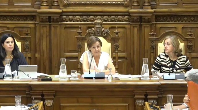 Intervención de la alcaldesa de Gijón, Carmen Moriyón (Foro), en el Pleno Municipal.