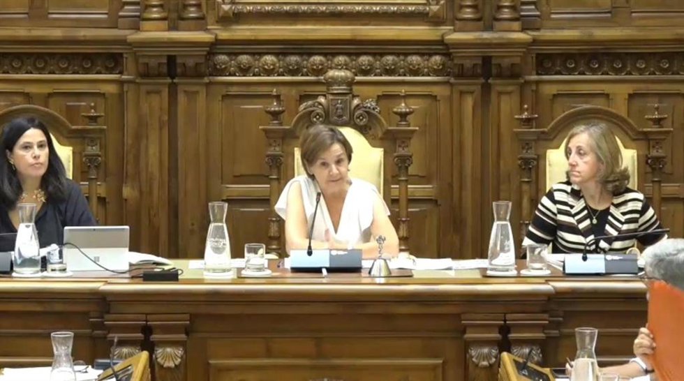 Intervención de la alcaldesa de Gijón, Carmen Moriyón (Foro), en el Pleno Municipal.