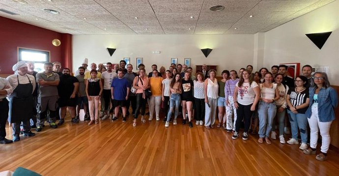 La delegada del Gobierno de la Junta en Cádiz, Mercedes Colombo, en el acto de inauguración del nuevo curso de la Escuela de Hostelería de Cádiz
