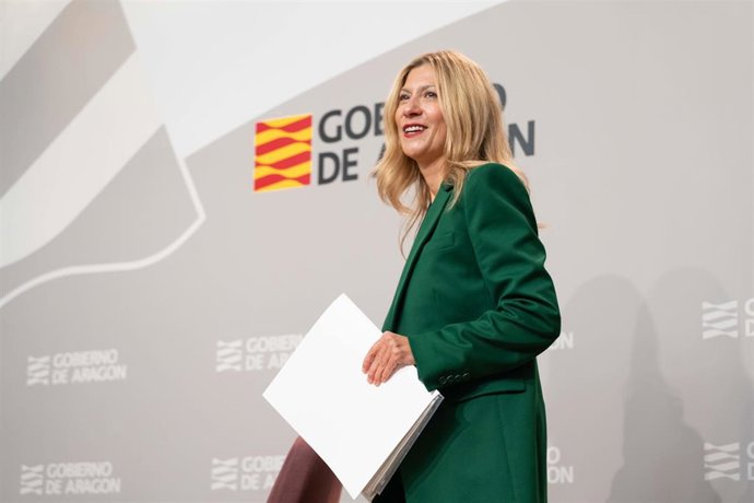 La portavoz del Gobierno de Aragón, Mar Vaquero.