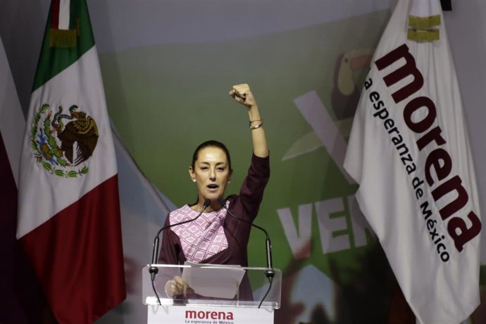La candidata por el oficialista Morena a las elecciones presidenciales de México, Claudia Sheinbaum