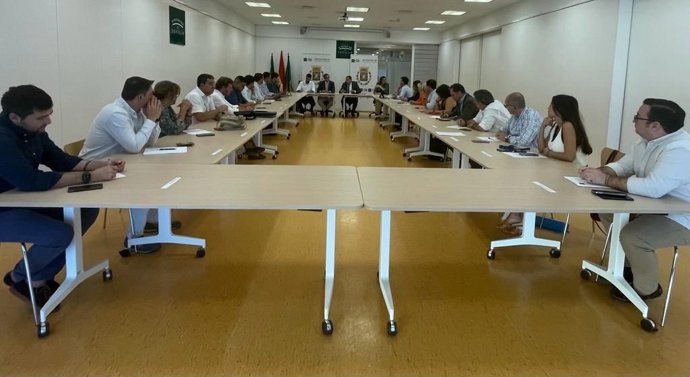 Reunión del PP provincial con el Grupo Popular de la Diputación.