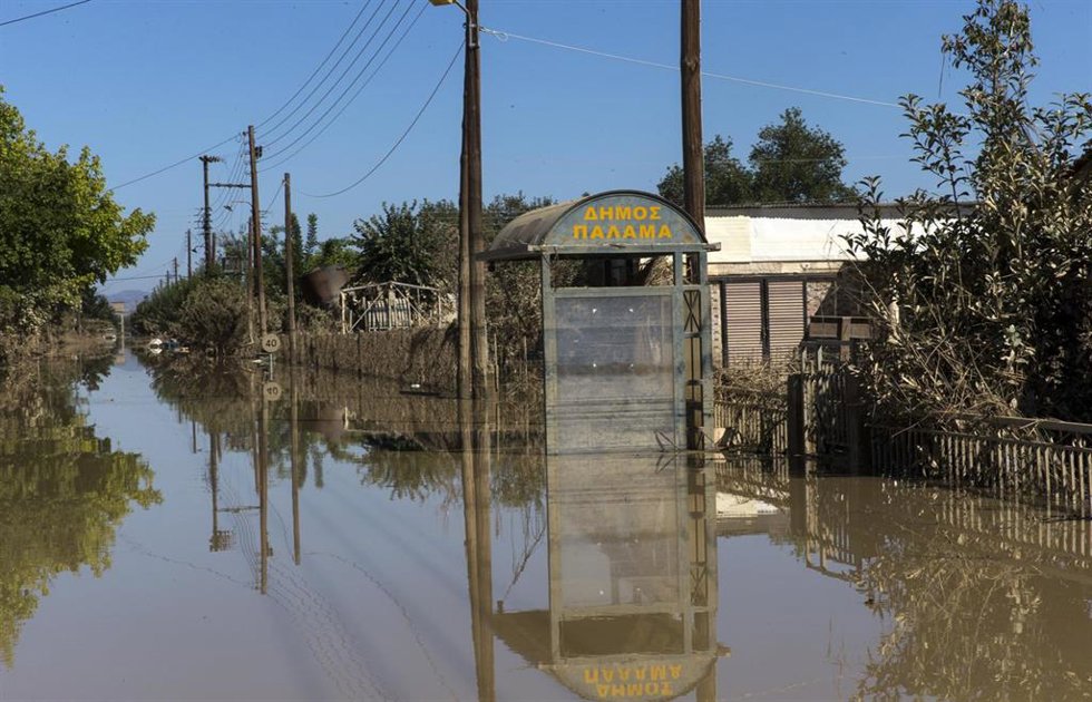 Imagen de archivo de las inundaciones en el centro de Grecia. 