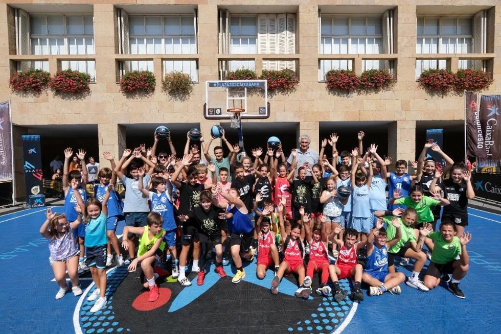 Imagen del circuito Plaza 3x3 CaixaBank 2023  en su parada de Logroño.