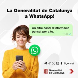 El Govern obre un canal de WhatsApp.