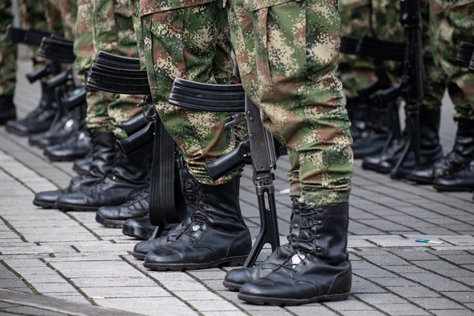 Archivo - June 19, 2022, Pasto, Narino, Colombia: Colombian military prepare for vigillance during june 19, 2022 in Pasto, Colombia. photo by: Camilo Erasso/Long Visual Press