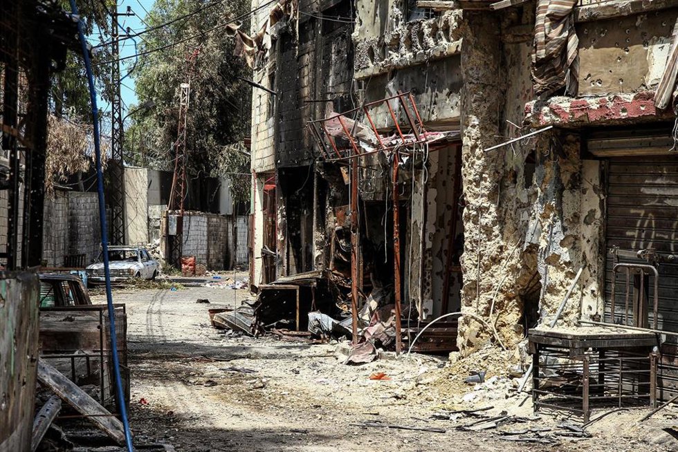 Archivo - El campamento de refugiados palestinos de Ain al Hilweh, en Líbano
