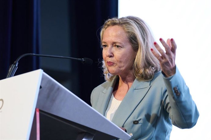 La vicepresidenta primera del Gobierno y ministra de Asuntos Económicos y para la Transformación Digital en funciones, Nadia Calviño