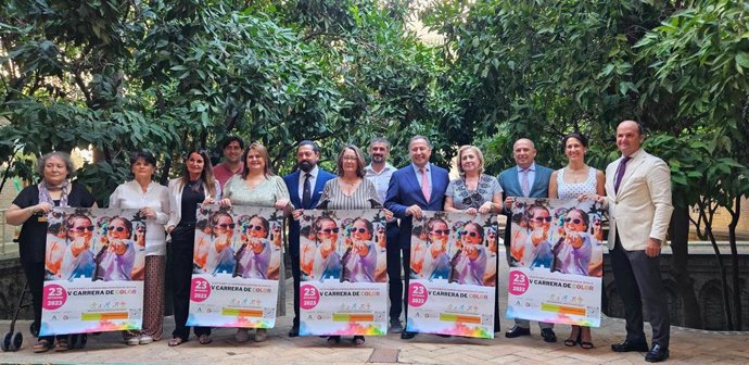Presentación de la V Carrera del Color de la Salud Mental en la Delegación del Gobierno de la Junta de Andalucía en Sevilla.