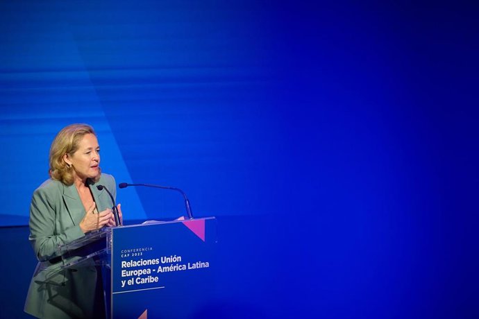 La vicepresidenta primera y ministra de Economía y Transformación Digital en funciones del Gobierno, Nadia Calviño.