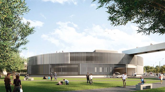 Archivo - Nuevo aulario proyectado en la Cartuja para la Escuela Técnica Superior Politécnica.