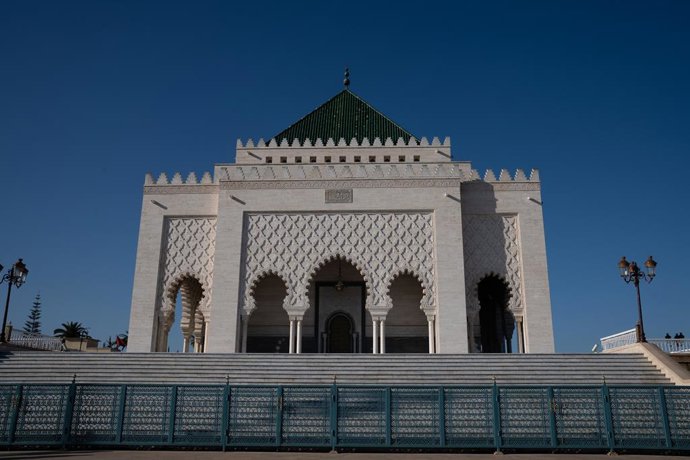Archivo - Vista del Mausoleo de Mohamed V a 1 de febrero de 2023, en Rabat (Marruecos).  