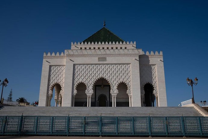 Archivo - Vista del Mausoleo de Mohamed V a 1 de febrero de 2023, en Rabat (Marruecos).  