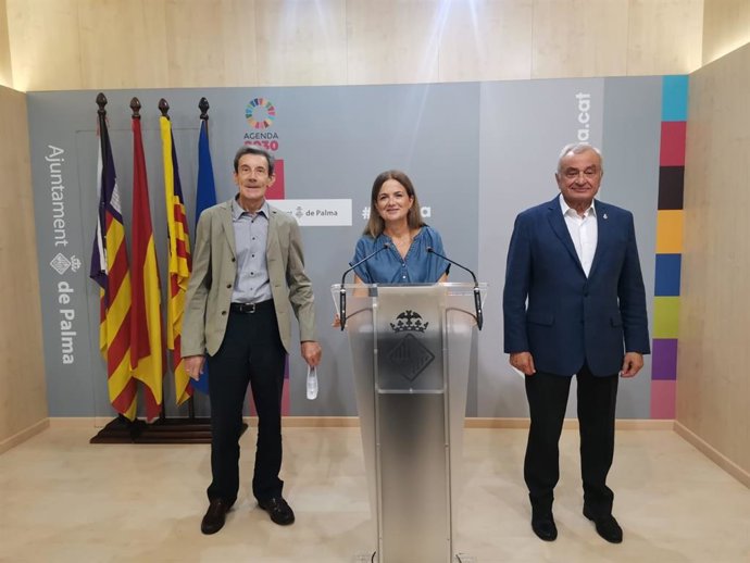 Miembros de Vox en el Ayuntamiento de Palma.