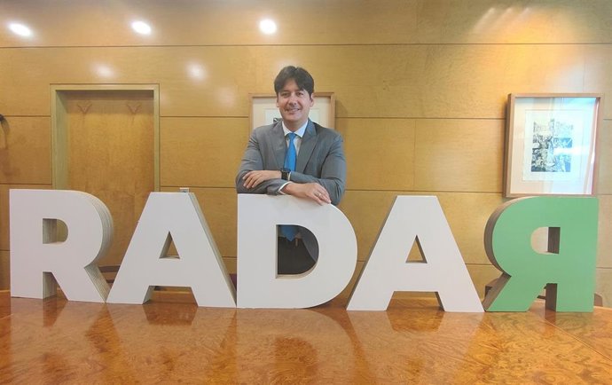 El consejero de Ciencia, Empresas, Formación y Empleo, Borja Sánchez, en la presentación online de los premios Radar.