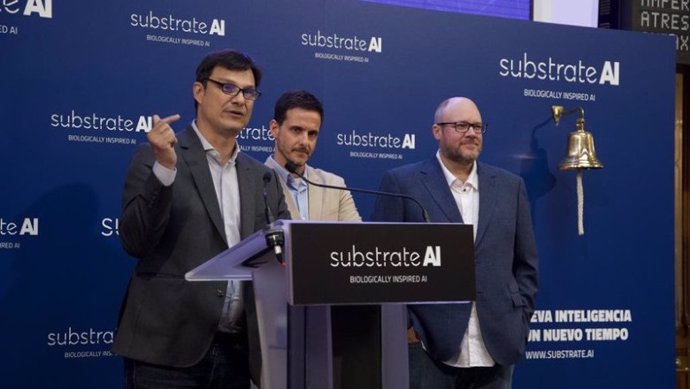 Archivo - Imagen de la salida a Bolsa de Substrate AI