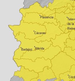 Alertas en Extremadura 15 de septiembre