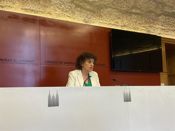 Archivo - La alcaldesa Goretti Sanmartín durante una  rueda de prensa.