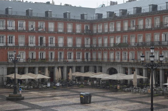 Plaza Mayor de Madrid, a 4 de septiembre de 2023, en Madrid (España). 
