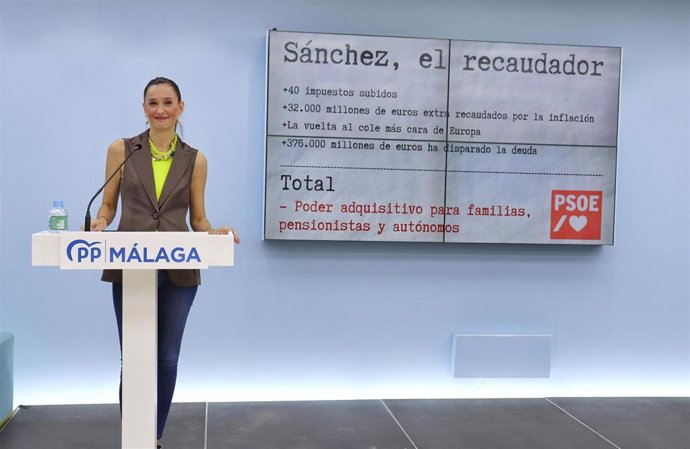 La portavoz del PP de Málaga, Elisa Pérez de Siles.