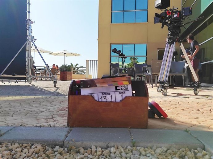 Archivo - Imagen de un rodaje en los estudios de Ciudad de la Luz de Alicante.