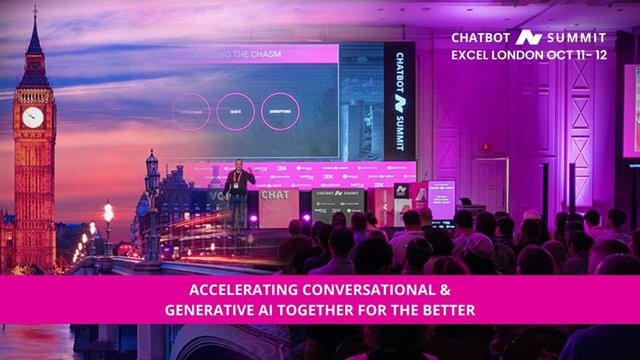 Chatbot Summit Arrives at ExCeL London on Oct 11-12, Accelerating Conversational and Generative AI for the Better