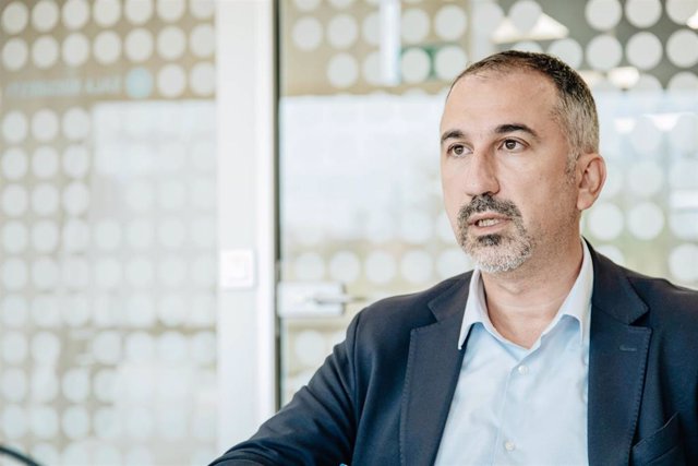 El Consejero Delegado de DIGI Spain Telecom, Marius Varzaru, durante una entrevista para Europa Press, en las oficinas de DIGI España, a 6 de septiembre de 2023, en Alcobendas, Madrid (España). 