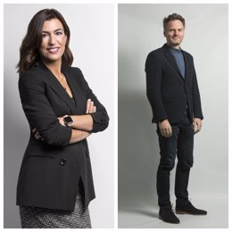 Esther García, nueva directora de Marketing Digital (CDMO) de L'Oréal España y Portugal, y Guillaume Sonolet, nuevo director Comercial de la división de Productos de Consumo (CPD) de la marca para España.