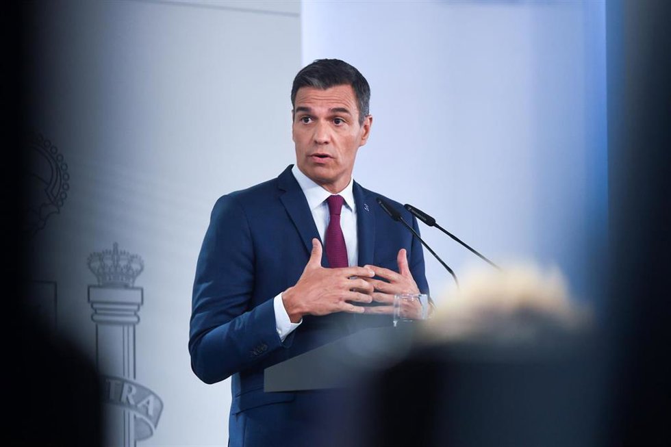El presidente del Gobierno en funciones, Pedro Sánchez