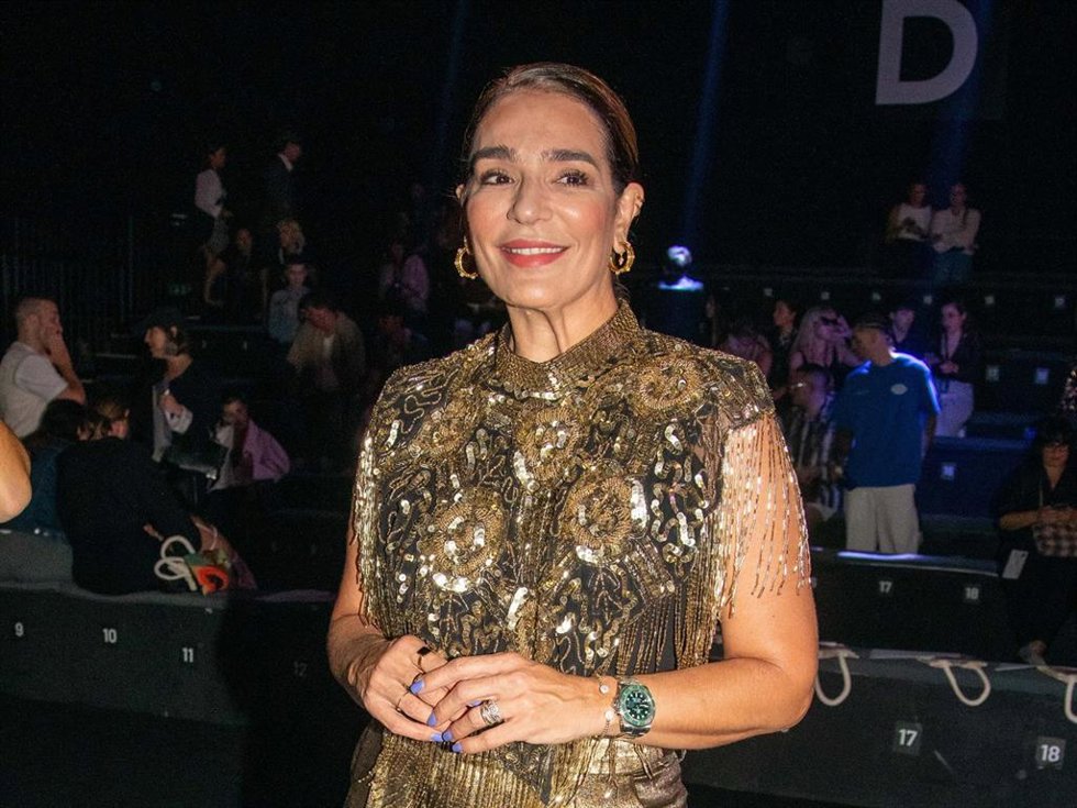 Raquel Bollo durante el desfile de Paloma Suárez en la MBFWM, a 14 de septiembre de 2023, en Madrid (España).