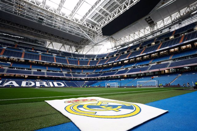 General view of the Santiago Bernabeu stadium before a football match of LaLiga EA Sports.
