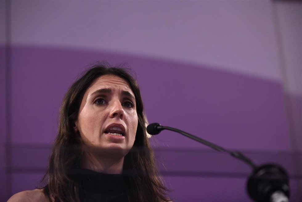 Archivo - La ministra de Igualdad, Irene Montero