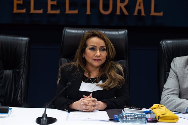 La presidenta del Tribunal Supremo Electoral (TSE), Irma Palencia