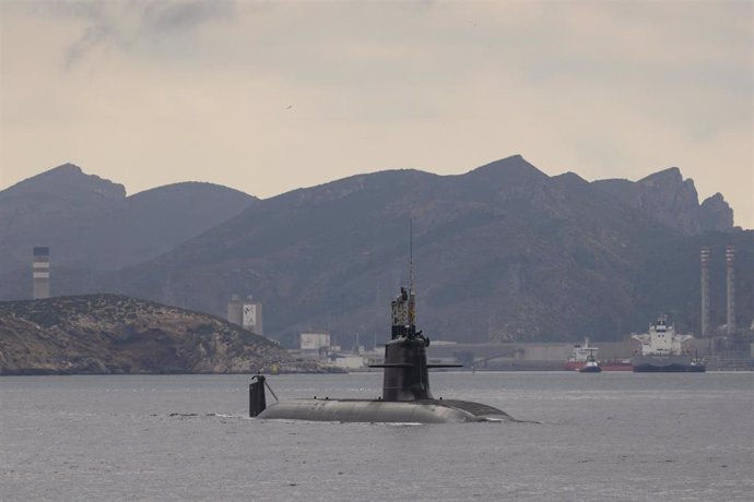 Archivo - Submarino del programa S-80 en el astillero de Navantia en Cartagena, Región de Murcia (España). 