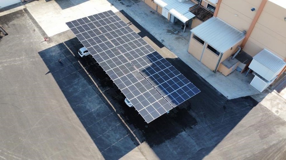 Planta fotovoltaica de autocosumo.