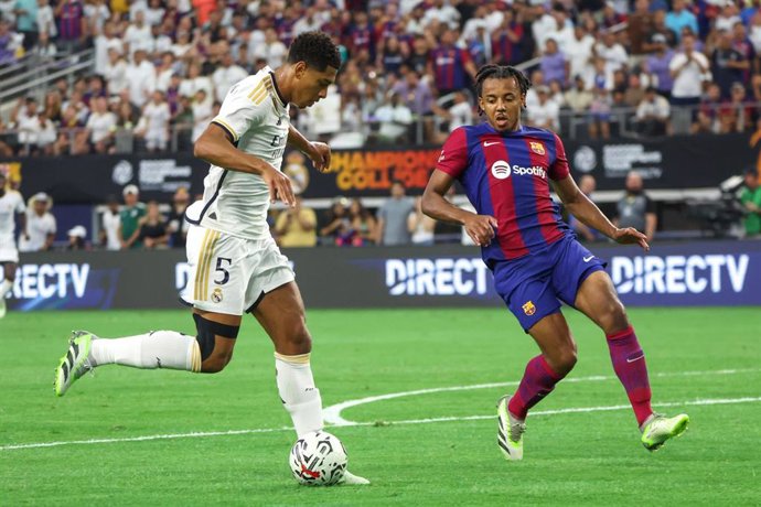 Archivo - Bellingham durante el Clásico de pretemporada.