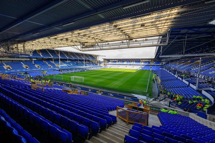 Archivo - Vista general de Goodison Park en Liverpool.