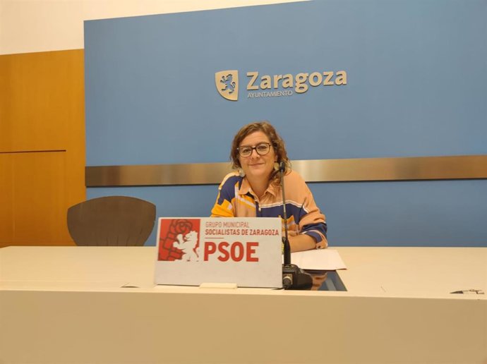 La concejal del grupo municipal del PSOE en el Ayuntamiento de Zaragoza, Marta Aparicio