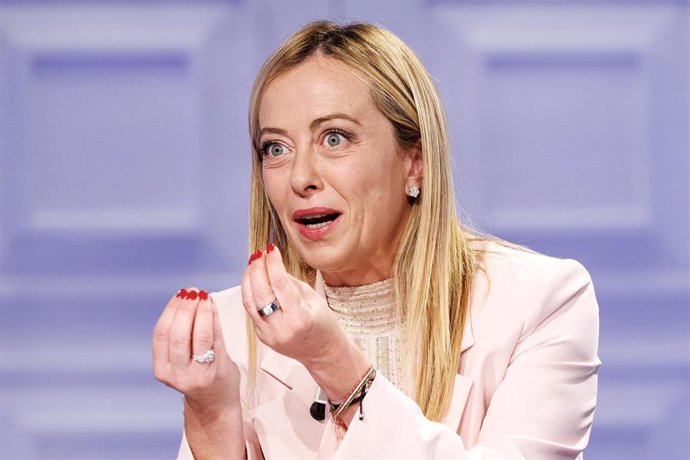 La primera ministra de Italia, Giorgia Meloni.