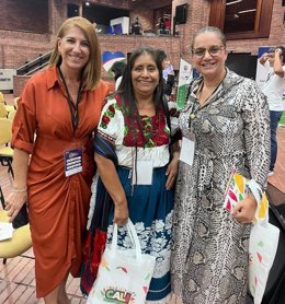 La delegada territorial de Turismo, Cultura y Deporte, Teresa Herrera, en el 'I Encuentro Iberoamericano de Turismo Gastronómico como Palanca de Diversidad Cultural y Cohesión Social', celebrado en Colombia.