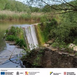 Obres de restauració fluvial al riu Calders